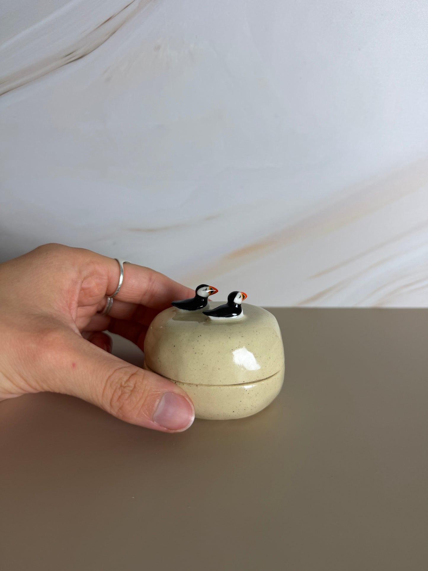 Double Puffin Jar 1