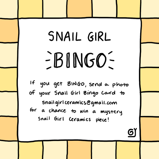 Snail Girl Bingo - September