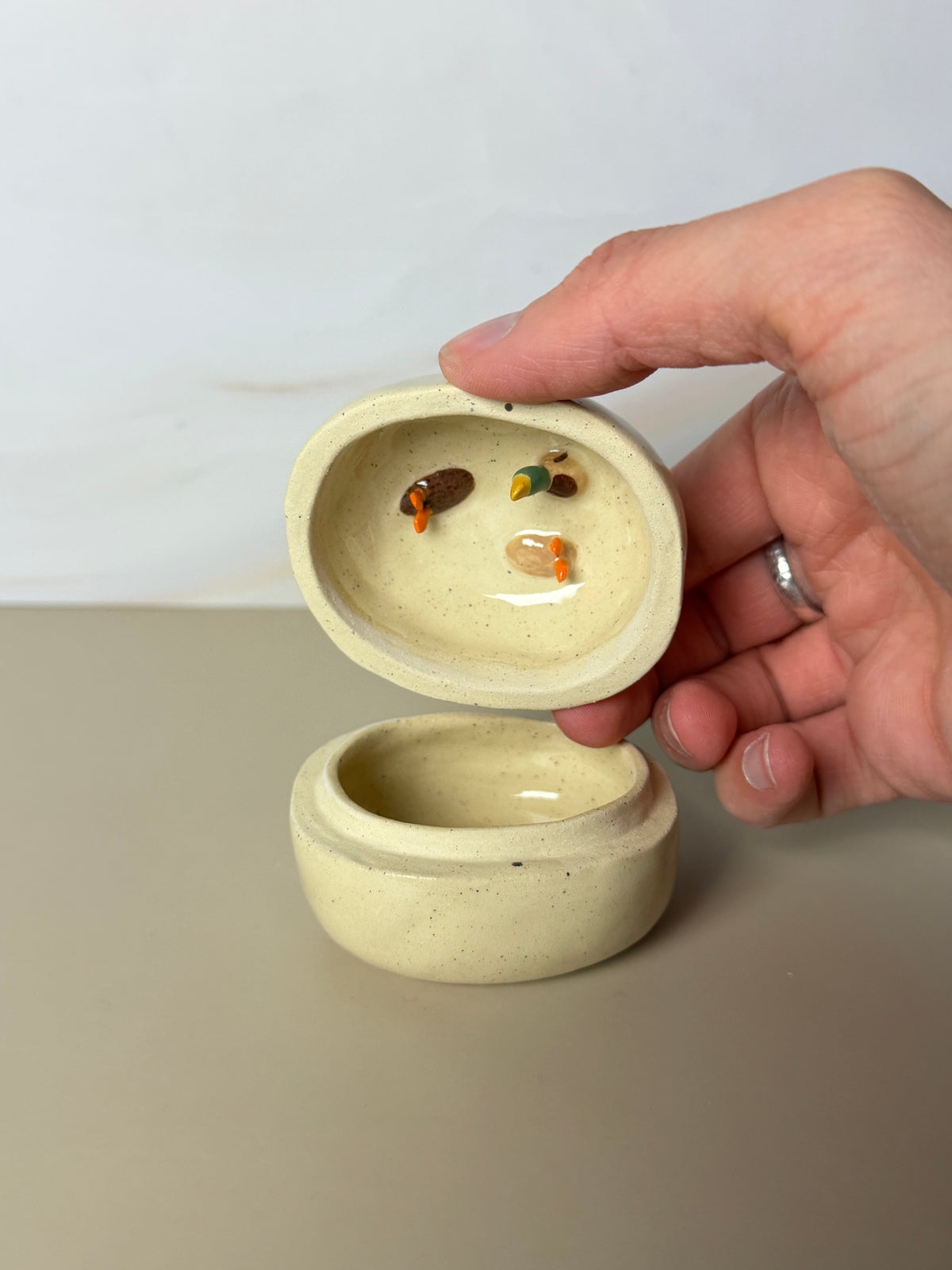 Dabbling Mallard Jar