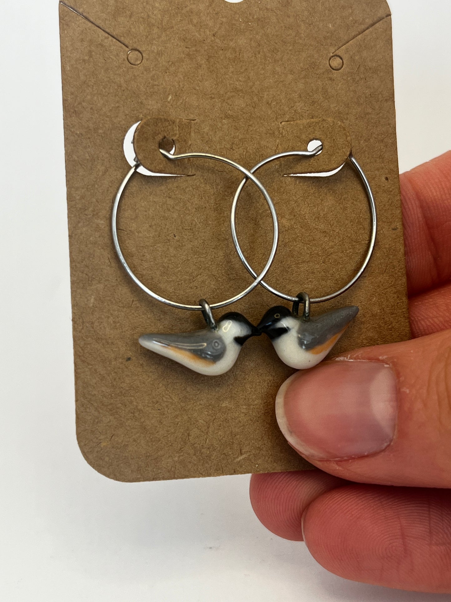 Black Capped Chickadee Earrings - Second