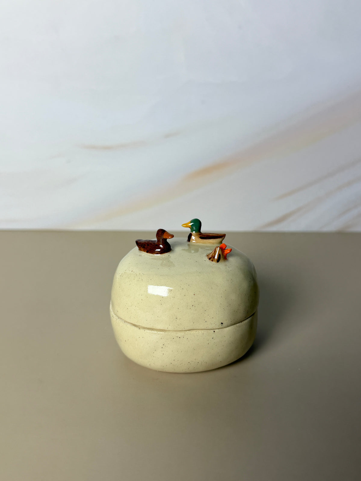 Dabbling Mallard Jar