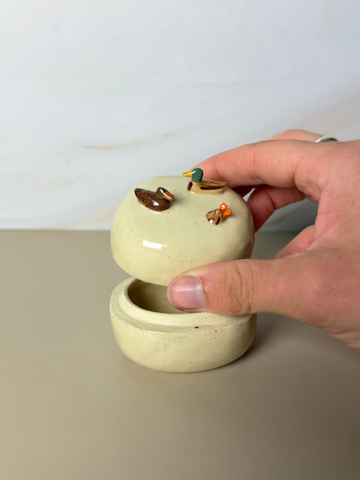 Dabbling Mallard Jar