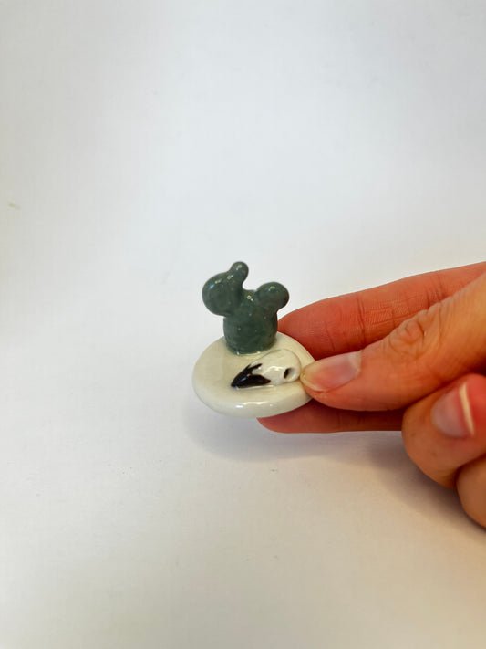 Cactus Ring Holder - Bird Skull