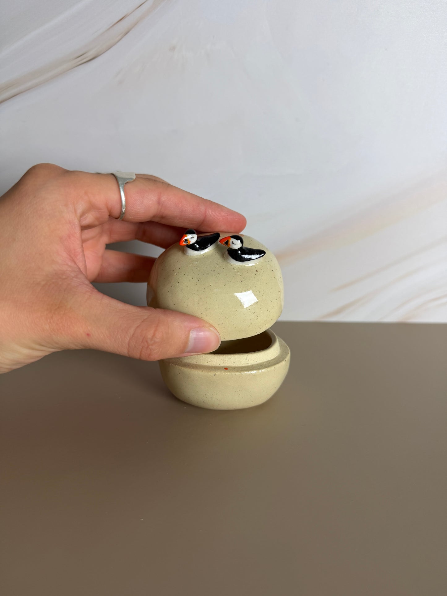 Double Puffin Jar 2