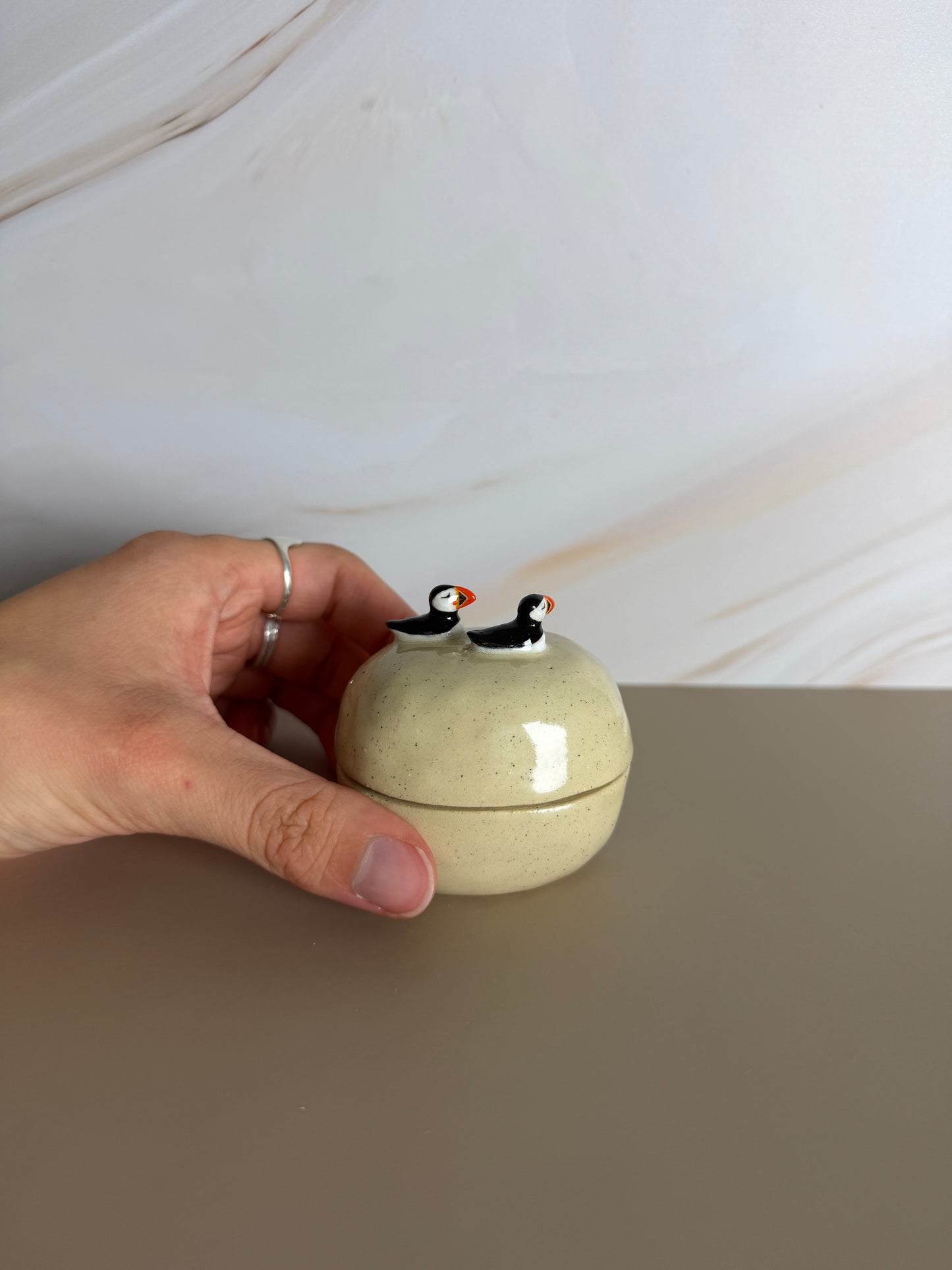 Double Puffin Jar 2