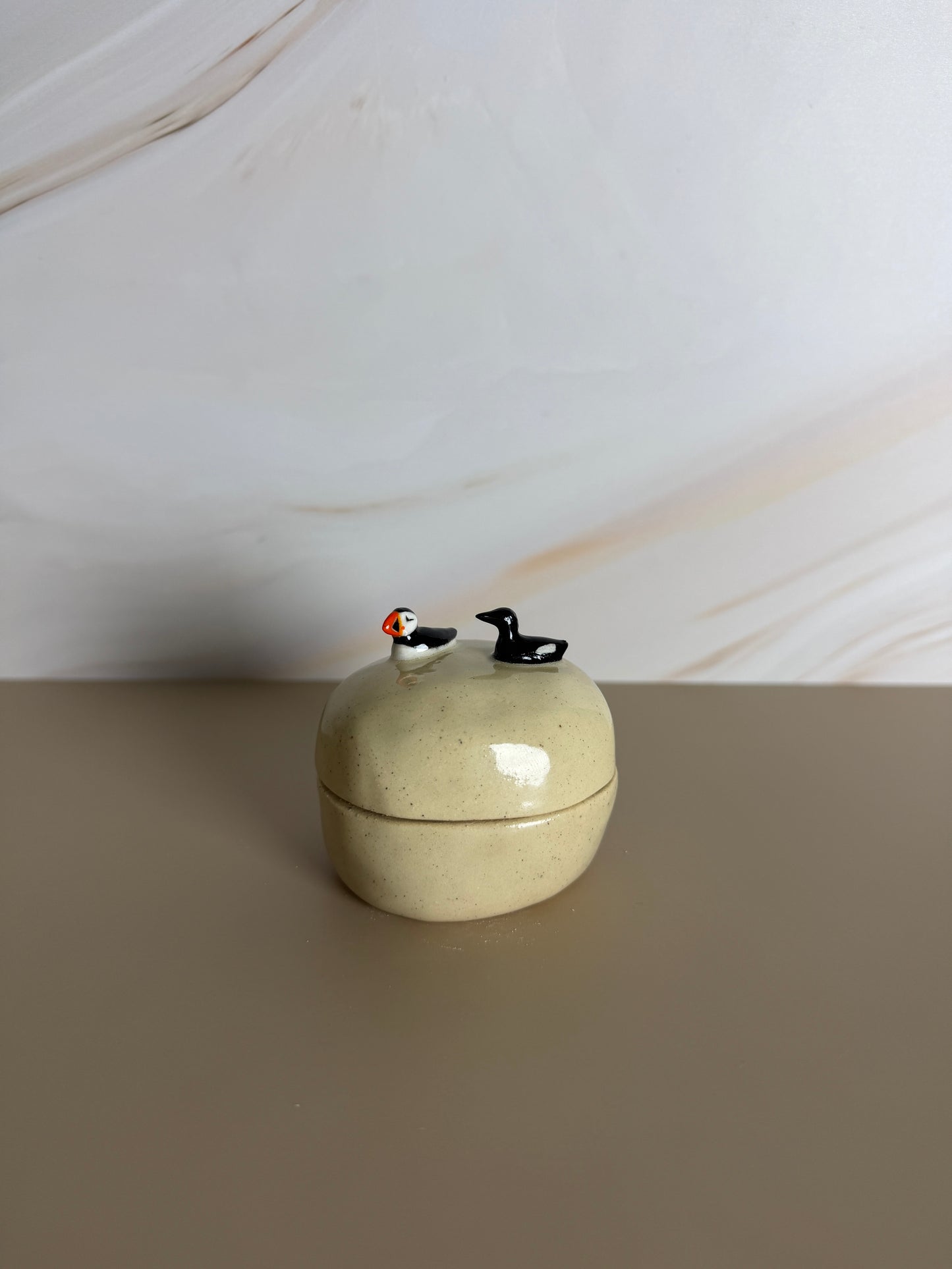 Puffin + Guillemot Jar