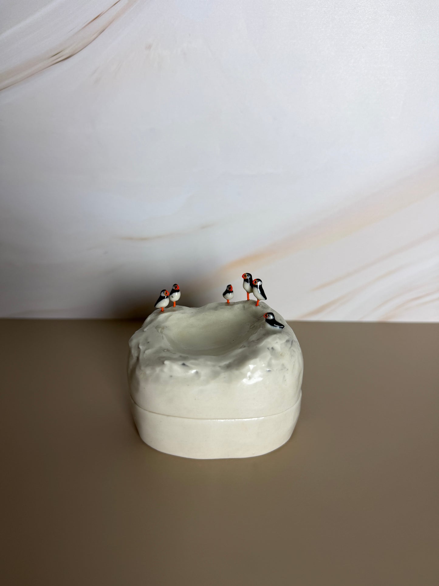 Puffin Colony Jar