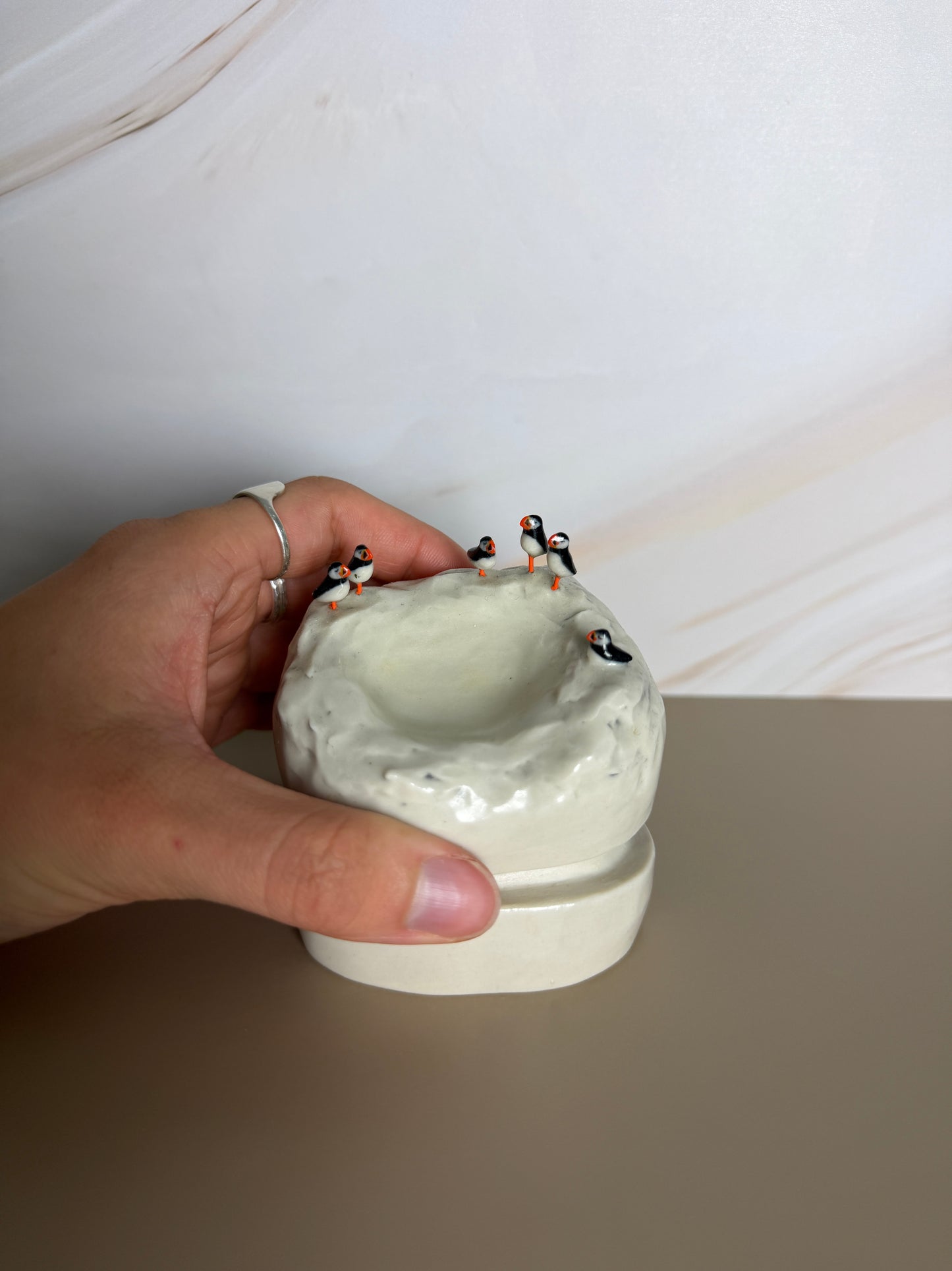 Puffin Colony Jar