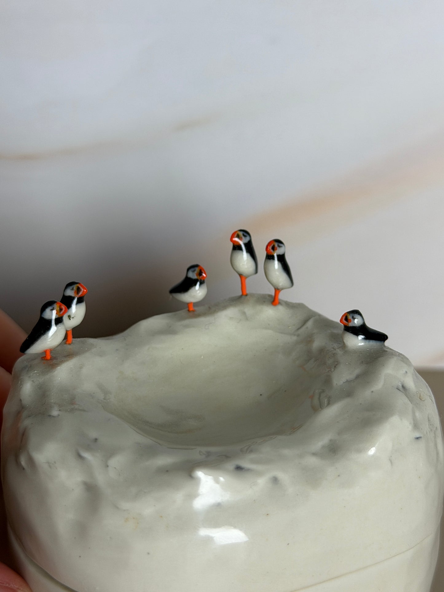 Puffin Colony Jar