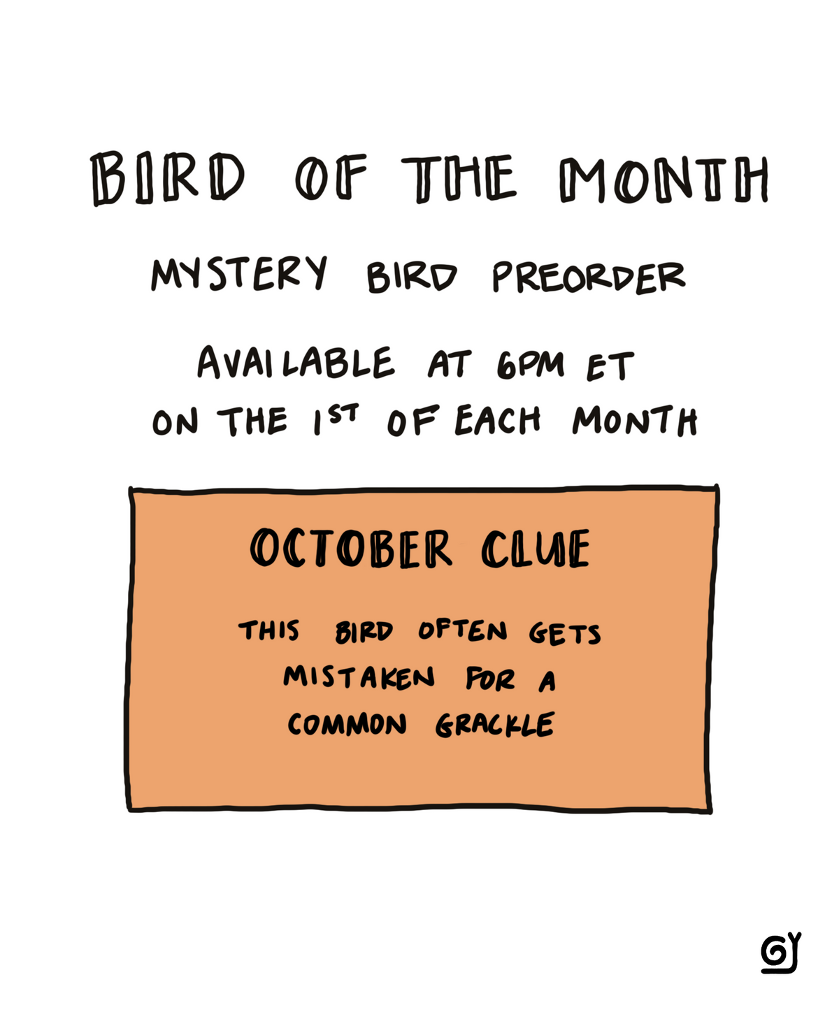October Bird of the Month